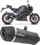 Exhaust Tip With Noise Certification Lv One Evo Carbon Fiber Carbon Fiber End Cap - Leovince Compatible With Suzuki Gsx-S 750 - Z Abs (2017-2020)