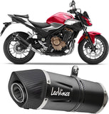 Exhaust Tip With Noise Certification Lv-12 R Stainless Steel Carbon Fiber End Cap - Leovince Compatible With Honda Crf 1100 L Africa Twin (2024-2026)