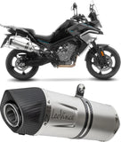 Exhaust Tip With Noise Certification Lv One Evo Stainless Steel Carbon Fiber End Cap - Leovince Compatible With Ktm 890 Smt (2023-2026)
