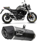 Exhaust Tip With Noise Certification Lv One Evo Steel Black Carbon Fiber End Cap - Leovince Compatible With Honda Cb 750 Hornet (2023-2024)