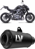 Exhaust Tip With Noise Certification Lv-14 R Stainless Steel Carbon Fiber End Cap - Leovince Compatible With Kawasaki Ninja 500 - Se (2024-2026)