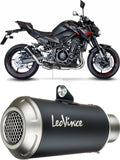 Exhaust Tip With Noise Certification Lv-10 Steel Black Stainless Steel End Cap - Leovince Compatible With Kawasaki Z 900 (2020-2024)