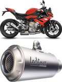Exhaust Tip With Noise Certification Lv-10 Titanium Titanium End Cap - Leovince Compatible With Bmw M 1000 R (2021-2024)
