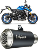 Exhaust Tip With Noise Certification Lv-10 Steel Black Stainless Steel End Cap - Leovince Compatible With Suzuki Gsx-S 1000 (2021-2026)
