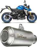 Exhaust Tip With Noise Certification Lv-10 Stainless Steel Stainless Steel End Cap - Leovince Compatible With Suzuki Gsx-S 1000 (2021-2026)