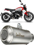 Exhaust Tip With Noise Certification Lv-10 Stainless Steel Stainless Steel End Cap - Leovince Compatible With Ducati Scrambler 800 Full Throttle (2023-2024)