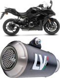 Exhaust Tip With Noise Certification Lv-10 Carbon Fiber Stainless Steel End Cap - Leovince Compatible With Suzuki Gsx-S 1000 Gx (2025-2026)