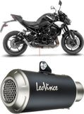 Exhaust Tip With Noise Certification Lv-10 Steel Black Stainless Steel End Cap - Leovince Compatible With Kawasaki Z 900 A2 (2025-2026)
