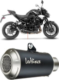 Exhaust Tip With Noise Certification Lv-10 Steel Black Stainless Steel End Cap - Leovince Compatible With Kawasaki Z 900 A2 (2025-2026)