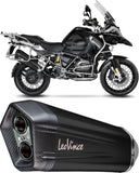 Exhaust Tip With Noise Certification Lv-12 Steel Black Carbon Fiber End Cap - Leovince Compatible With Bmw R 1250 Gs (2019-2023)
