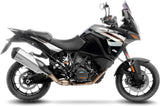 Exhaust Tip With Noise Certification Lv-12 R Stainless Steel Carbon Fiber End Cap - Leovince Compatible With Ktm 1290 Super Adventure (2015-2016)