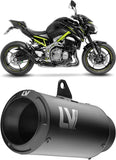 Exhaust Tip With Noise Certification Lv-10 Carbon Fiber Stainless Steel End Cap - Leovince Compatible With Honda Cb 1000 R Neo Sports Café (2018-2024)