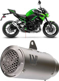 Exhaust Tip With Noise Certification Lv Corsa S Titanium Stainless Steel End Cap - Leovince Compatible With Kawasaki Z 900 A2 (2018-2024)