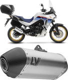 Exhaust Tip With Noise Certification Lv-14 Titanium Carbon Fiber End Cap - Leovince Compatible With Honda Xl 750 Transalp Travel (2025-2026)