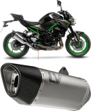 Exhaust Tip With Noise Certification Lv-14 R Titanium Carbon Fiber End Cap - Leovince Compatible With Kawasaki Z 900 (2020-2024)