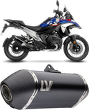 Exhaust Tip With Noise Certification Lv-14 Steel Black Carbon Fiber End Cap - Leovince Compatible With Bmw R 1300 Gs (2023-2026)