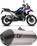 Exhaust Tip With Noise Certification Lv-14 Stainless Steel Carbon Fiber End Cap - Leovince Compatible With Bmw R 1300 Gs (2023-2026)