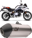 Exhaust Tip With Noise Certification Lv-14 Stainless Steel Carbon Fiber End Cap - Leovince Compatible With Bmw F 800 Gs (2024-2026)