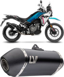 Exhaust Tip With Noise Certification Lv-14 Steel Black Carbon Fiber End Cap - Leovince Compatible With Cfmoto Ibex 450 (2025-2026)