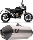 Exhaust Tip With Noise Certification Lv-14 Stainless Steel Carbon Fiber End Cap - Leovince Compatible With Husqvarna Svartpilen 801 (2024-2026)