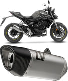 Exhaust Tip With Noise Certification Lv-14 R Stainless Steel Carbon Fiber End Cap - Leovince Compatible With Honda Cb 1000 Hornet - Sp (2025-2026)