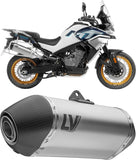Exhaust Tip With Noise Certification Lv-14 Titanium Carbon Fiber End Cap - Leovince Compatible With Cfmoto 800 Mt Touring (2022-2024)