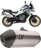 Exhaust Tip With Noise Certification Lv-14 Stainless Steel Carbon Fiber End Cap - Leovince Compatible With Ktm 790 Adventure - R (2023-2026)