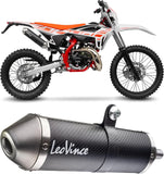 Exhaust Tip With Noise Certification X-Fight Carbon Fiber Stainless Steel End Cap - Leovince Compatible With Beta Rr 50 Enduro - Sport (2021-2022)