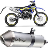 Exhaust Tip With Noise Certification X-Fight Stainless Steel Stainless Steel End Cap - Leovince Compatible With Sherco 50 Sm-R (2021-2024)