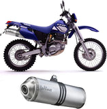 Exhaust Tip With Noise Certification Lv-X Aluminum Stainless Steel End Cap - Leovince Compatible With Yamaha Tt 600 R (1998-2005)