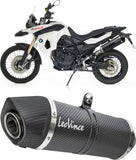 Exhaust Tip With Noise Certification Lv-10 Carbon Fiber Stainless Steel End Cap - Leovince Compatible With Kawasaki Z 900 (2020-2024)