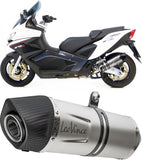 Exhaust Tip With Noise Certification Nero Stainless Steel Carbon Fiber End Cap - Leovince Compatible With Kawasaki Z 750 R (2011-2014)