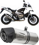 Exhaust Tip With Noise Certification Lv One Evo Stainless Steel Carbon Fiber End Cap - Leovince Compatible With Honda Vfr 1200 X Crosstourer Dct (2012-2015)