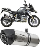 Exhaust Tip With Noise Certification Lv-10 Steel Full Black Steel Black End Cap - Leovince Compatible With Kawasaki Z 900 A2 (2018-2024)