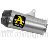 Exhaust Tip With Noise Certification Works Titanium Carbon - Arrow Special Parts Compatible With Yamaha Tracer 700 (2020)