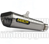 Exhaust Tip With Noise Certification X-Kone Nichrom Carbon - Arrow Special Parts Compatible With Honda Cb 650 R (2019-2023)