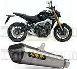 Exhaust Tip With Noise Certification X-Kone Nichrom Carbon - Arrow Special Parts Compatible With Yamaha Mt-09 (2013-2020)