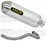 Complete Catalytic Exhaust System With Sound Certification Race-Tech Aluminium Stainless Steel - Arrow Special Parts Compatible With Husqvarna 701 Supermoto (2021-2024)