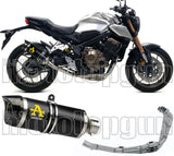 Complete Catalytic Exhaust System With Sound Certification Thunder Black Aluminium Carbon - Arrow Special Parts Compatible With Honda Cbr 650 R (2019-2023)