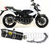 Complete Catalytic Exhaust System With Sound Certification Thunder Black Aluminium Carbon - Arrow Special Parts Compatible With Yamaha Xj6 Diversion (2009-2015)
