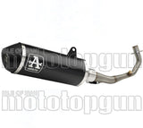 Complete Catalytic Exhaust System With Sound Certification Urban Black Aluminium Steel Black End Cap - Arrow Special Parts Compatible With Honda Sh 300 I (2016-2020)