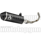 Complete Catalytic Exhaust System With Sound Certification Urban Black Aluminium Stainless Steel Black - Arrow Special Parts Compatible With Piaggio Medley 125 S Abs (2020-2024)
