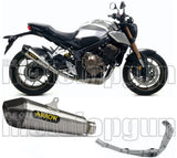 Complete Catalytic Exhaust System With Sound Certification X-Kone Nichrom Carbon - Arrow Special Parts Compatible With Honda Cb 650 R (2019-2023)