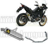 Complete Non-Catalytic Exhaust System With Sound Certification Maxi Race-Tech Aluminium Stainless Steel - Arrow Special Parts Compatible With Honda Crf 1100 L Africa Twin (2020-2023)