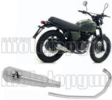 Complete Non-Catalytic Exhaust System With Sound Certification Pro-Race Nichrom Stainless Steel - Arrow Special Parts Compatible With Brixton Felsberg 125 X (2019-2020)