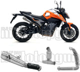 Complete Non-Catalytic Exhaust System With Sound Certification Pro-Race Nichrom Stainless Steel - Arrow Special Parts Compatible With Ktm 790 Duke (2023)