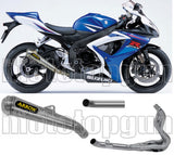 Complete Non-Catalytic Exhaust System With Sound Certification Pro-Race Nichrom Stainless Steel - Arrow Special Parts Compatible With Suzuki Gsx-R 750 Ie (2006-2007)