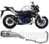 Complete Non-Catalytic Exhaust System With Sound Certification Pro-Race Nichrom Stainless Steel - Arrow Special Parts Compatible With Yamaha Mt-03 (2018-2019)