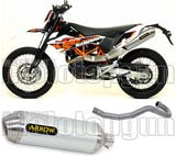 Complete Non-Catalytic Exhaust System With Sound Certification Race-Tech Titanium Stainless Steel - Arrow Special Parts Compatible With Ktm 690 Enduro R (2019-2024)