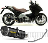 Complete Non-Catalytic Exhaust System With Sound Certification Race-Tech Black Aluminium Carbon - Arrow Special Parts Compatible With Honda Nc 750 X (2014-2020)